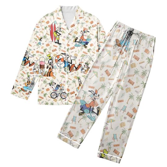 Goofy Pajamas, Vacation Matching Pajamas Set, Aloha Hawaiian Pajamas, Pajama Set Family