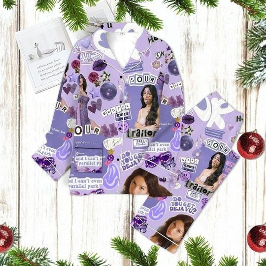 Olivia Rodrigo Guts Album Pajamas Set, Olivia Rodrigo Merch, Olivia Rodrigo Women Pajamas Set