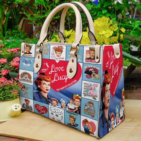 I Love Lucy Leather Handbag, I Love Lucy Bag, Leather Shoulder Bag