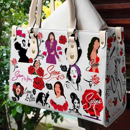Selena Quintanilla Leather Handbag, Selena Bag, Leather Shoulder Bag