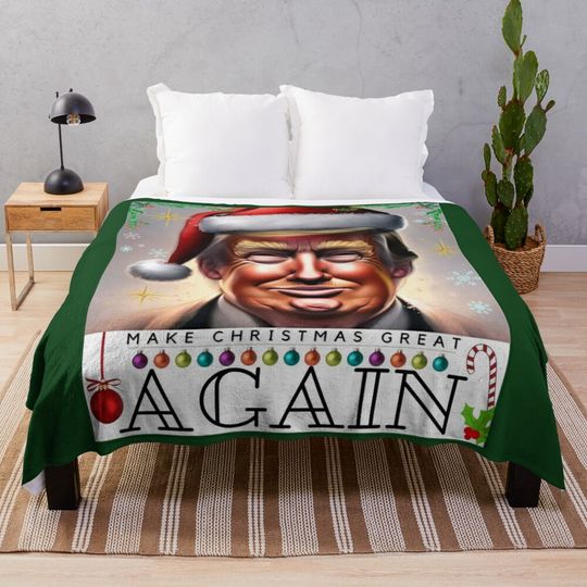 MAKE CHRISTMAS GREAT AGAIN Throw Blanket
