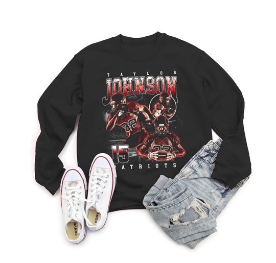 Custom Player Football Sweatshirt, Bootleg Player Sweatshirt, Custom Player Sweatshirt, Custom Team Sweatshirt, School Sweatshirt