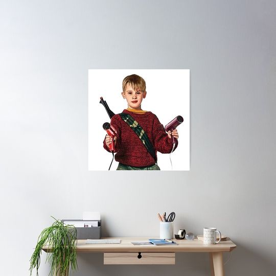 Kevin McCallister Home Alone Christmas Movie Poster