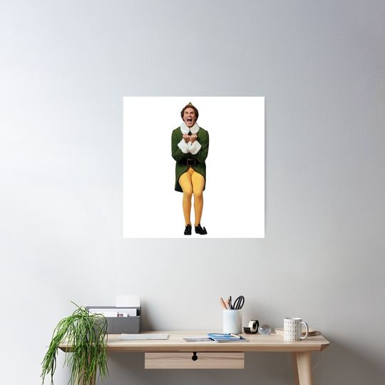 BUDDY THE ELF! Will Ferrell Elf Christmas movie Poster