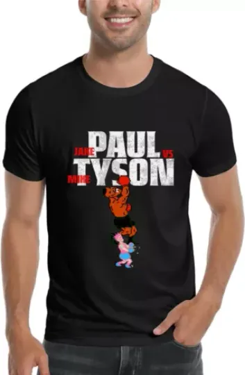 Jake Paul Vs Mike Tyson Punch Out Game Style T Shirt