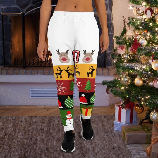 Ugly Christmas Athletic  Joggers | Football Pants | Winter Pants