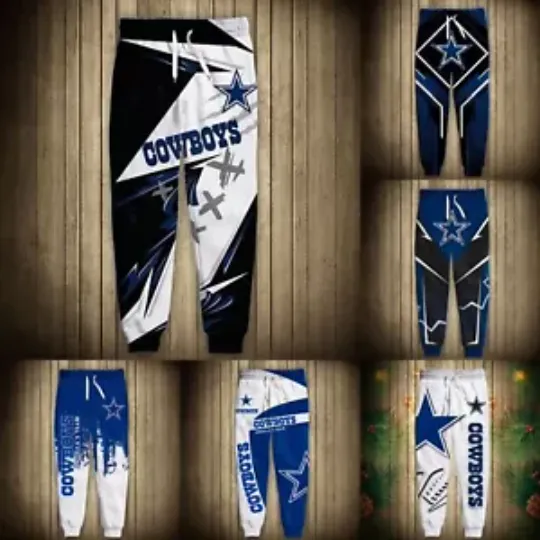 Dallas Cowboys Athletic  Joggers | Football Pants | Winter Pants