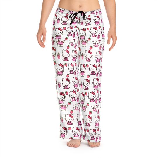 Merry Melody Kuromi Strawberry Milk Christmas Holiday Kitty Friends cozy comfy snuggle pajama pants gift