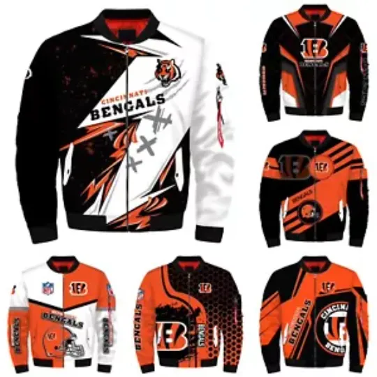 Cincinnati Bengals Men's Flight Bomber Jacket