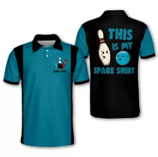 Custom This Is My Spare Shirt Bowling Polo For Men Shirt,Gift Father Day