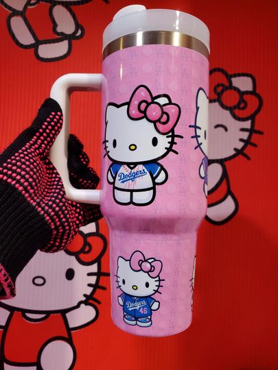 Kitty Dodgers 40 oz Tumbler