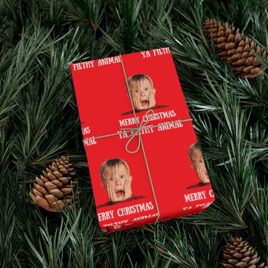 Merry Christmas Ya Filthy Animal Wrapping Paper - Home Alone Vibes