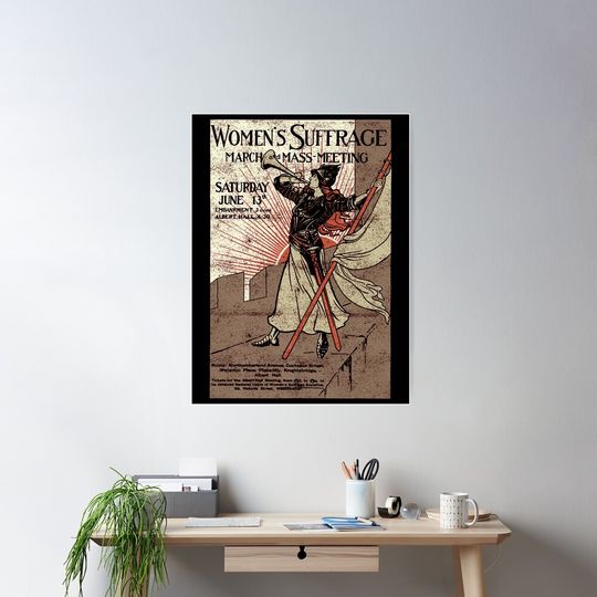 19th Amendment Women's Right Vote 100 Years Suffrage Vintage T Shirt Gift For Men And Women, Gift Halloween, Thanksgiving, Christmas Day Poster