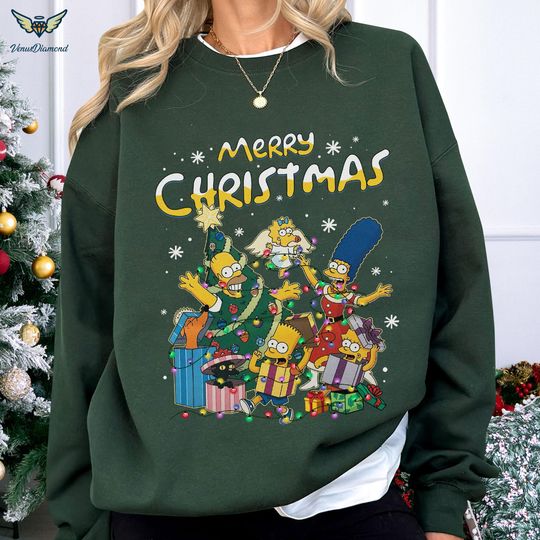 The Simpsons Christmas Family Shirt, Homer Simpson Christmas, Simpson Family Santa Costume, Christmas Family Shirt, The Simpsons Shirt