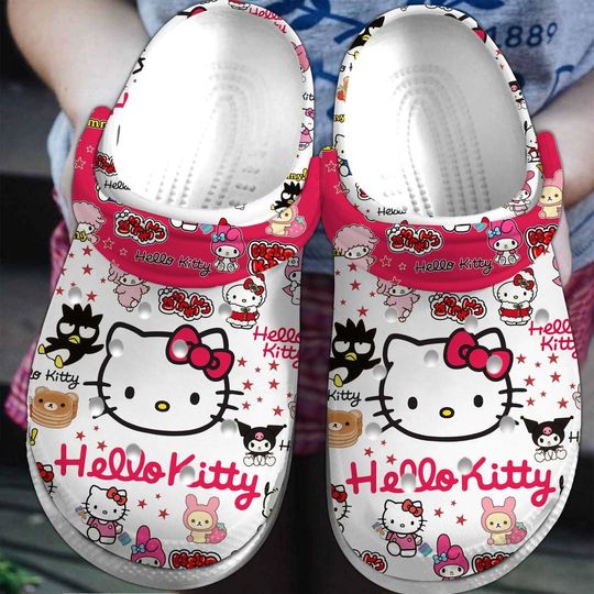 Hello Kitty Shoes, Hello Kitty Women Sandals, Kitty Cat Shoes, Cute Cat Men Sandals, Pink Girls Gift, Christmas Gift