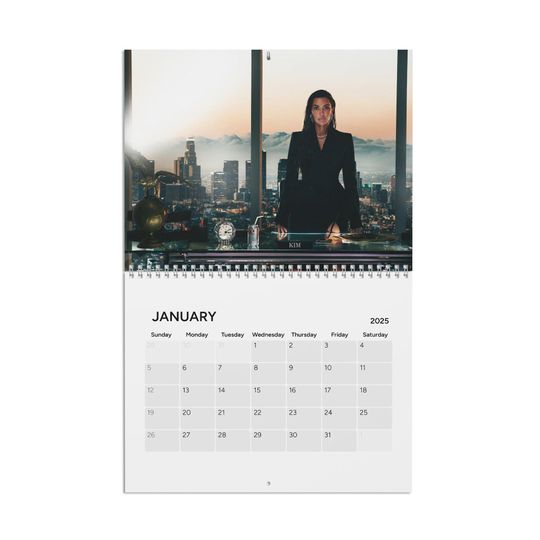 Kim Kardashian 2025 Calendar | Photo Wall Calendar 2025 | The Kardashians Gift | Gift For Daughter | Secret Santa| Christmas Gift Exchange