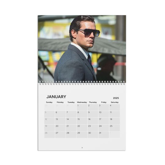 Henry Cavill 2025 Calendar | Photo Wall Calendar 2025 | Henry Cavill Fan Gift | Gift For Daughter | Secret Santa | Christmas Gift Exchange