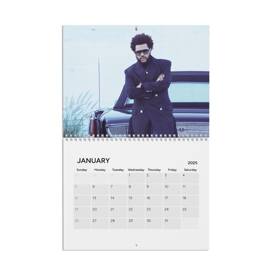 Weeknds 2025 Calendar | Wall Calendar 2025 | Weeknds Gift | Christmas Gift | Gift For Daughter | Photo Calendar | Celebrity Calendar