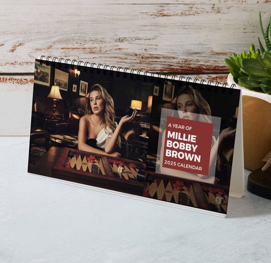 Millie Bobby Brown Calendar 2025 | Celebrity 2025 Calendar | Stranger Things Movie | Primetime Emmy Award | Gift For Christmas, New Year