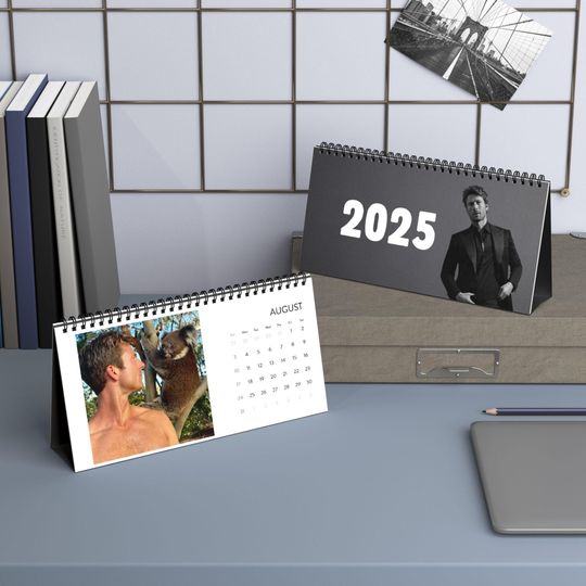 Discover Desktop Calendar 2025  Glen Powell