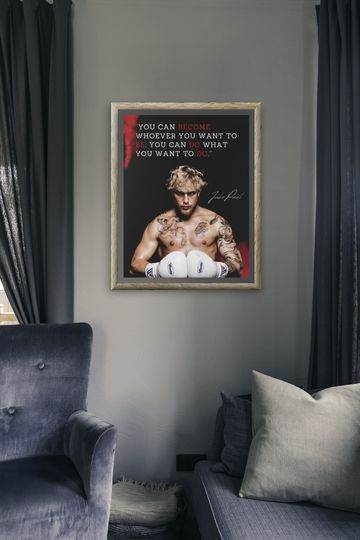 Jake Paul Motivational Poster | Boxing Poster