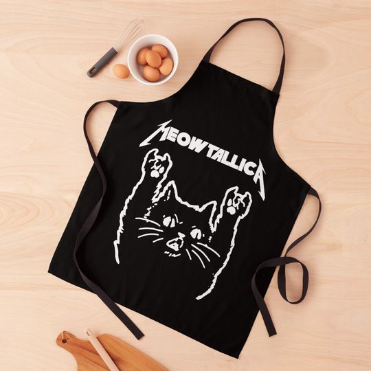 Meowtallica Music Band Tour Apron