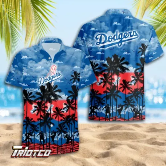 SALE! Dodgers Hawaiian Shirt Trending Summer, Baseball Casual Button Shirt Gift