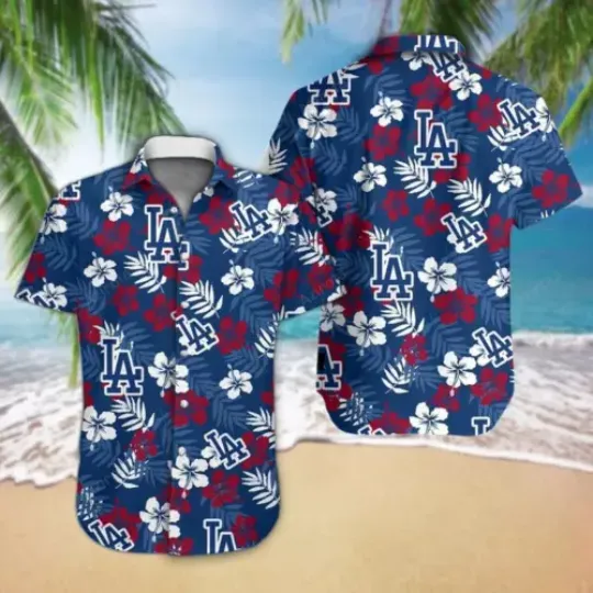 Los Angeles Team Dodgers Hawaiian Shirt, Baseball Hawaii Shirt, Beach Shirt