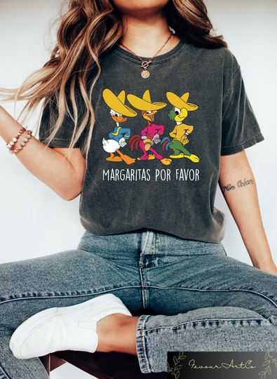 Margaritas Por Favor Shirt, The Three Caballeros Shirt, Disney Margarita Shirt, Disney Epcot Shirt, Family Vacation, Disney Family Trip Tee