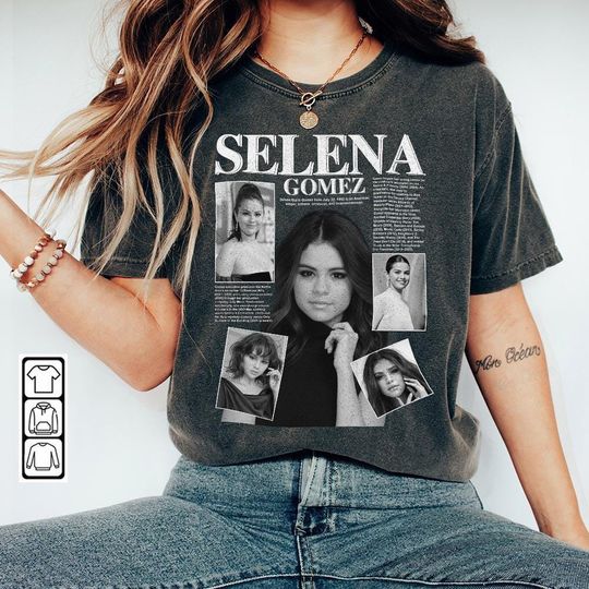 Selena Gomez Music Shirt K1, Selena Gomez Music Pop , Selena Gomez Concert Retro Unisex Gift Bootleg