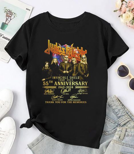 Judas Priest 55th Anniversary Shirt, Judas Priest 90s Vintage, Judas Priest 2024 Tour Shirt, Judas Priest Band Fan Gift, Judas Priest Merch