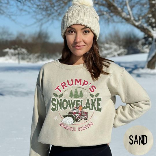 Funny Trump Christmas Sweatshirt Conservative Voters, Trump Snowflake Removal Sweater, Maga Holiday Trump Supporter Shirt, Republican Gift