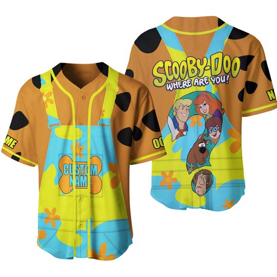 Scooby Doo Jersey, Scooby Doo Jersey Shirt, Disney Dog Jersey Men, Scooby Doo Jersey Women, Scooby Doo Movie Baseball Shirt