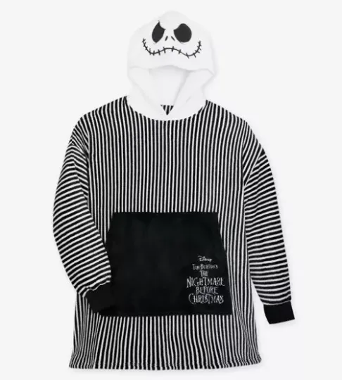 Disney Parks Nightmare Before Christmas Jack Oversized Hoodie /Blanket New