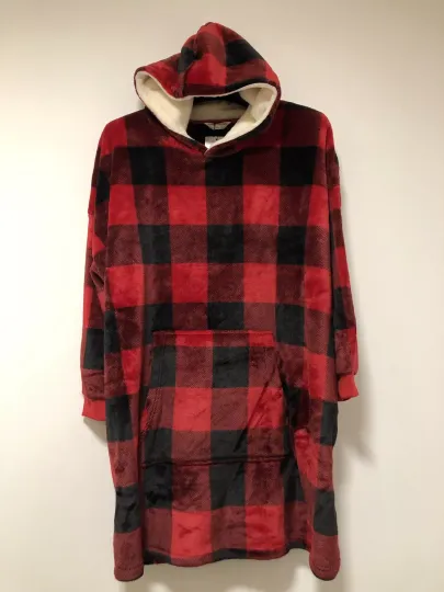 M&S Christmas Check Hooded Blanket Hoodie Loungewear 13-14 Years One Piece