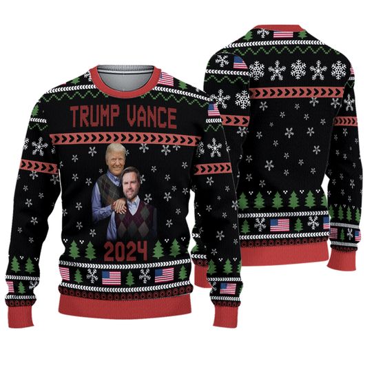 Bg Trump Vance 2024 Step Brothers Ugly Christmas Sweater