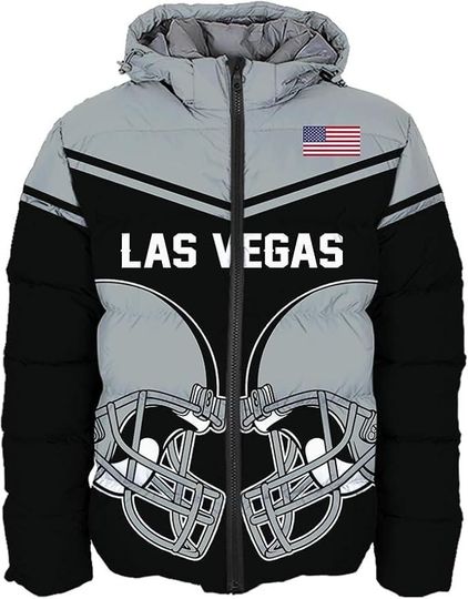 Las Vegas City Football Personalized Puffer Jacket