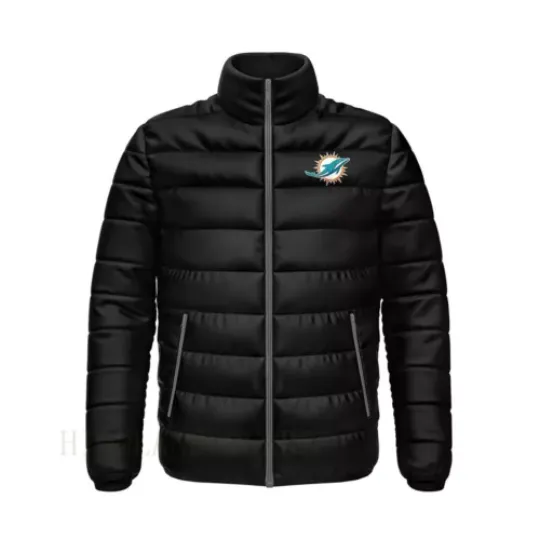 Men Miami Dolphins Puffer Jacket