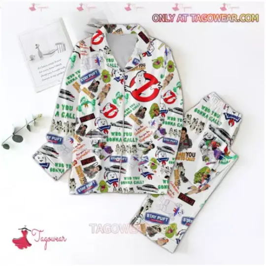 Ghostbusters Who You Gonna Men Women’s Pajamas Set