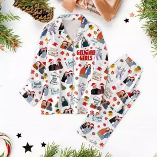 Stars Hollow Pajamas Set, Luke’s Diner Women Pajamas, Gilmore Girls Pajamas