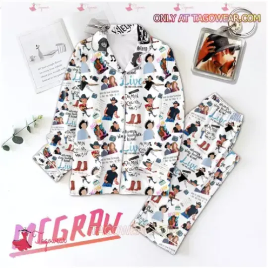 Tim Mcgraw Damn Country Music Men Women’s Pajamas Set