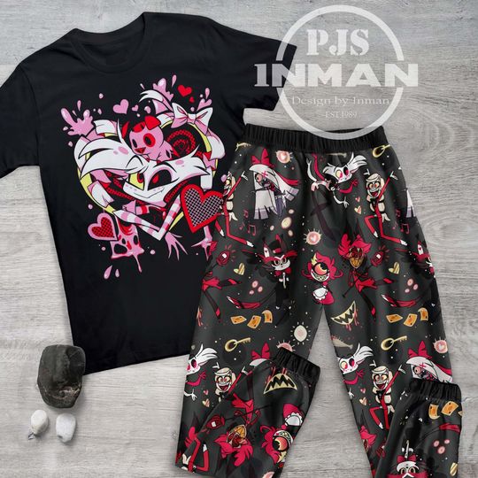 Hazbin Hotel Holiday Pajamas - Personalized Family Pajama Set for Christmas