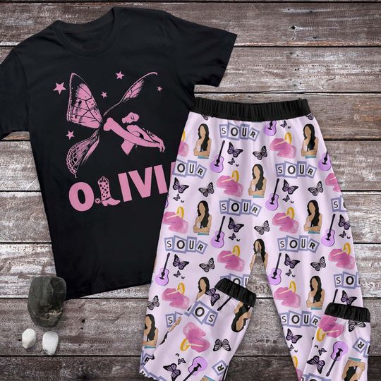 Olivia Rodrigo Christmas Family Pajamas - Holiday Pajama Set for Men, Women, Kids