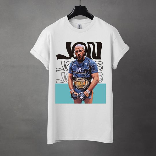 Jon Jones T-Shirt, UFC Champion, High-Quality Vintage-Inspired Design, Perfect Gift for Mixed Martial Arts Fans