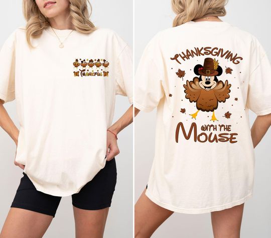 2024 Disney Mickey And Friends Thanksgiving Shirt, Thanksgiving Fall Trip Comfort Colors Shirt, Disney Family Thanksgiving Matching Shirt