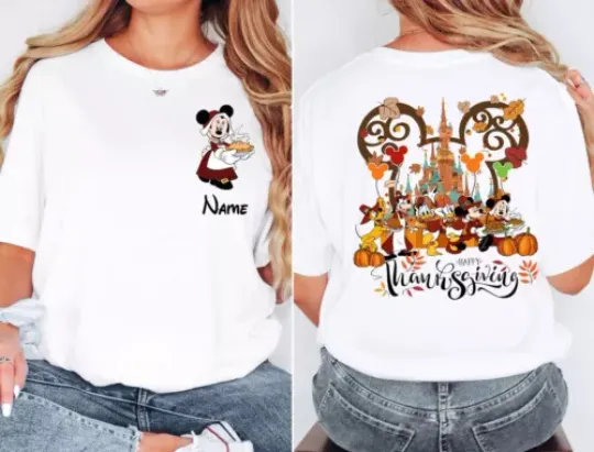 Disney Thanksgiving Shirt, Mickey & Friends Thanksgiving Fall Trip Disney Shirt