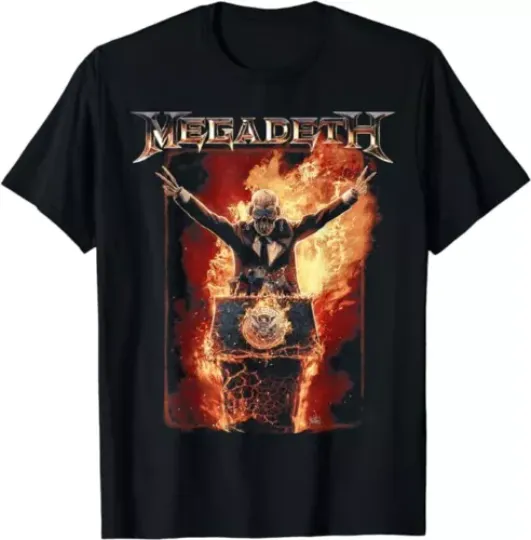 MEGADETH T- Shirt Black Short Sleeve Unisex All Size, Gift For Fan Shirt