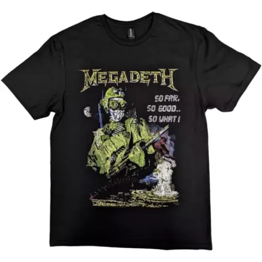 Megadeth So Far So Good So What Vintage Shirt, T-shirt Official Band Tshirt