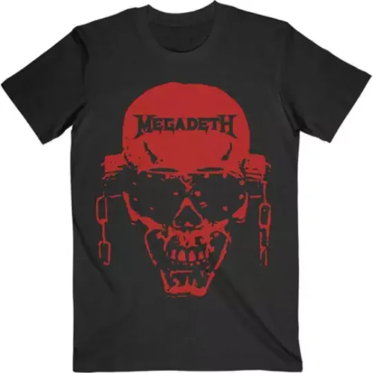 Megadeth Band Skull Men T-shirt Black Cotton Tee All Sizes