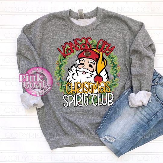 Kansas City Christmas Spirit Club KC Football Shirt